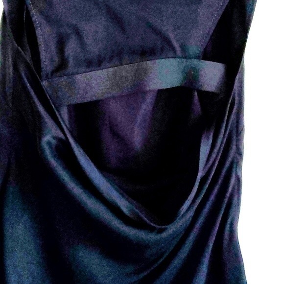 Helmut Lang Black Sleeveless Open Cutout Back Drape Top Small - Picture 4 of 9